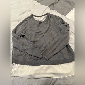 Loft - XL - Sweater with Built in Blouse